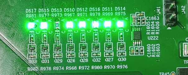 拨码开关屏蔽单路LED